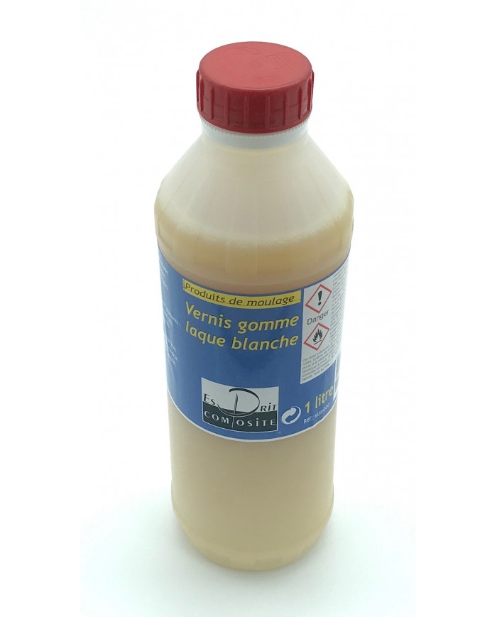 Vernis gomme laque blanche